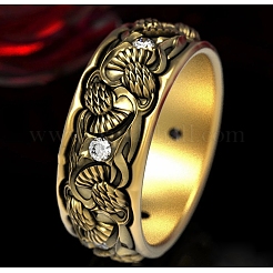 Сплав с хрустальными стразами кольца для пальцев FS-WGD2F4C-02