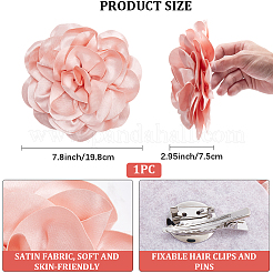 Цветочные броши из полиэстера JEWB-WH20008-04B