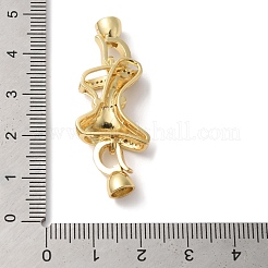 Реечное покрытие латунь микро паве прозрачный кубический цирконий складные застежки&nbsp;KK-A222-11G