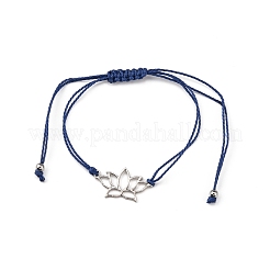 Регулируемые вощеный браслет из полиэфирного шнура&nbsp;BJEW-PH01271-06