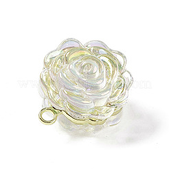 Прозрачные акриловые подвески цвета ab&nbsp;OACR-E004-24LG