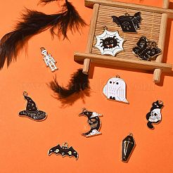 20шт 10 стиля подвески из сплава с эмалью ENAM-CJ0004-33