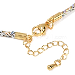 Изготовление ожерелий из круглого нейлонового хлопкового шнура диаметром 2.5 мм&nbsp;NJEW-C106-01G-08