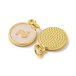 Подвески из латуни с покрытием из эмали&nbsp;KK-r153-10G