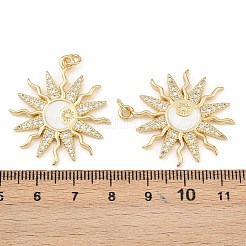 Кулоны с фианитами из латуни KK-L251-23G-01