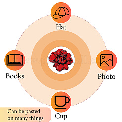 8 лист пластиковые водонепроницаемые самоклеящиеся наклейки с картинками&nbsp;DIY-WH0428-040