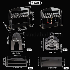 1 комплект акриловых подставок для сережек EDIS-PH0001-45