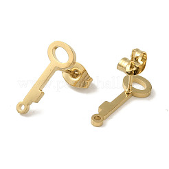 Ионное покрытие (ip) 304 нержавеющая сталь гвоздики фурнитура для сережек STAS-I206-77G