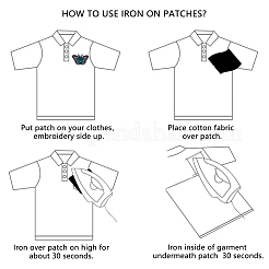 Компьютеризированная вышивка тканью утюжок на / шить на заплатках&nbsp;DIY-P006-15