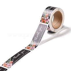 Цветочный узор бумажные подарочные бирки наклейки DIY-C011-02B