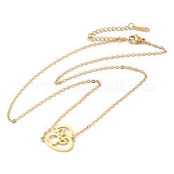 Ожерелья с подвесками из нержавеющей стали 304 с цепочками-кабелями&nbsp;LS-NJEW-P283-02G