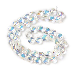 Прозрачные гальванические стеклянные бусины&nbsp;EGLA-P049-01A-AB02