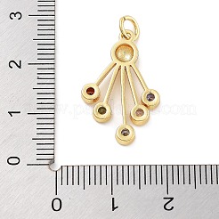 Стойки обшивки латунь микро проложить Циркон подвеску KK-Z071-74G-02