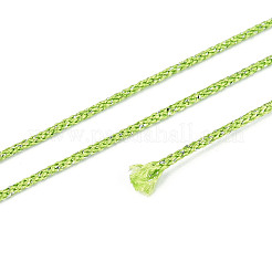 100 м сегментные окрашенные круглые полиэстеровые металлизированные плетеные шнуры&nbsp;OCOR-N009-03A-04