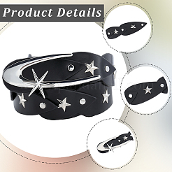 1 шт. цепочка из искусственной кожи&nbsp;AJEW-CL0001-91A