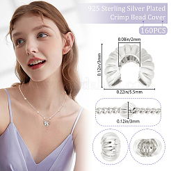 160 шт. латунная крышка для обжимного бисера FIND-BBC0003-65A-S