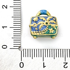 Стойка покрытие латунь микропаве кубические циркониевые бусины с эмалью KK-Z081-12