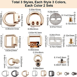 9 стиль застежки для подвески сумок из цинкового сплава FIND-GF0005-10