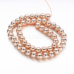 Гальванизировать немагнитных синтетический гематит бисер пряди&nbsp;G-A170-04B-RRG