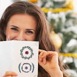 ПВХ пластиковые прозрачные штампы DIY-WH0439-0367