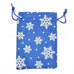 Рождественские тематические мешочки для упаковки из мешковины&nbsp;ABAG-L007-01A-02