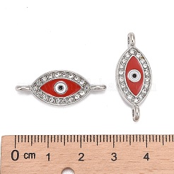 Соединители звеньев сплава горный хрусталь&nbsp;LS-ALRI-H249-26x10x2mm-PM