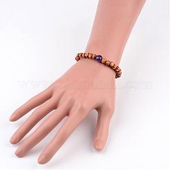 Круглый лес из бисера браслеты простирания BJEW-JB02285