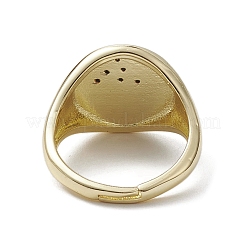 Латунь с регулируемыми кольцами из циркония RJEW-K257-57G