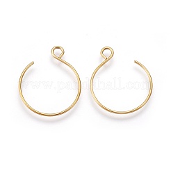 Ионное покрытие (ip) крючки для сережек из нержавеющей стали 304&nbsp;STAS-O119-10G-A