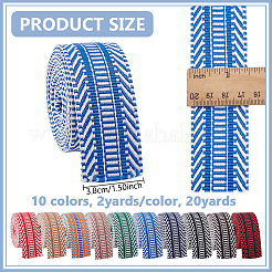20 ярд полиэфирной ленты 10 цветов&nbsp;OCOR-NB0002-47