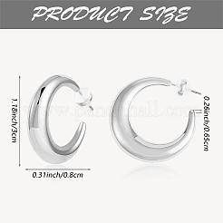 Полумесяц массивные серьги-гвоздики серьги полукольца открытые овальные серьги-капли каплевидные серьги-кольца висячие серьги вытащить через серьги-кольца эффектный ювелирный подарок для женщин JE1089B