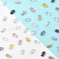 90 шт. 15-х цветные прозрачные гальванические стеклянные бусины&nbsp;GLAA-SC0002-88