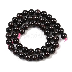 Круглые бусины пряди гранат природный&nbsp;X-G-D751-8mm