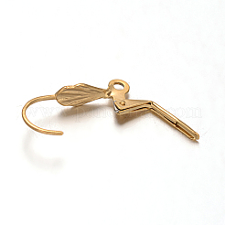 Фурнитура для сережек с застежкой-рычагом из нержавеющей стали 304 с ионным покрытием (IP) STAS-F075-35