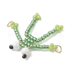 Подвески-соединители из стеклянных бусинок&nbsp;PALLOY-MZ01229