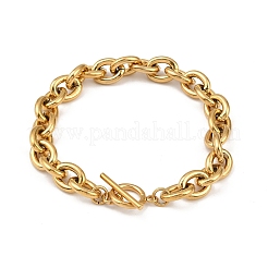 Браслеты-цепочки из нержавеющей стали 304 для женщин&nbsp;BJEW-C129-08A-G