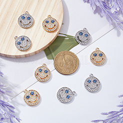 32шт 2 цвета подвески из сплава со стразами FIND-DC0003-73