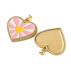 Латунные микро проложить кубического циркония подвески KK-S525-01G