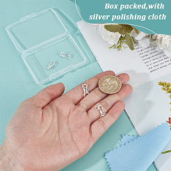 925 стерлингового серебра S-крюк пряжки&nbsp;FIND-BC0014-25A