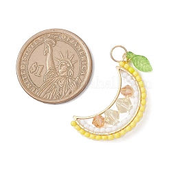 Круглые стеклянные бусины в виде фруктов&nbsp;PALLOY-MZ00864-04