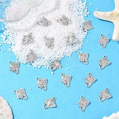 50 шт. подвески в виде рыбок из сплава в тибетском стиле&nbsp;TIBEP-YW0002-17