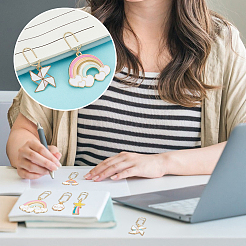 Железные длинные скрепки AJEW-OC00015