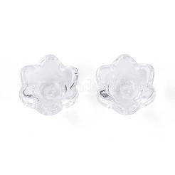 Прозрачные колпачки для стеклянных бусин&nbsp;A-GLAA-Q089-002C-001