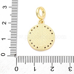 Латунные прозрачные кубические цирконии европейские подвески KK-D325-28G-06