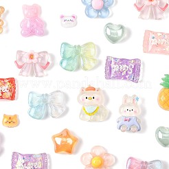 Кабошоны из полупрозрачной смолы RESI-FS0002-34