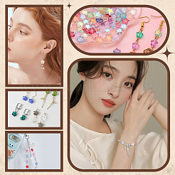 160 шт. 16-х цветные матовые стеклянные бусины GLAA-AR0001-80