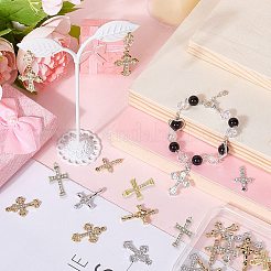 32шт 8 стиля подвески из сплава со стразами FIND-SC0016-43