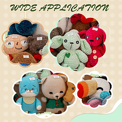 Наборы для изготовления пластиковых кукольных глаз и носов DIY-GA0008-22