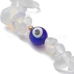 6 шт. 6 стильных браслета из натуральных и синтетических смешанных драгоценных камней&nbsp;BJEW-JB10133