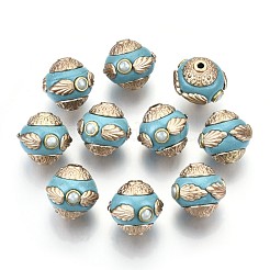 Индонезийские бусины ручной работы IPDL-E012-10B